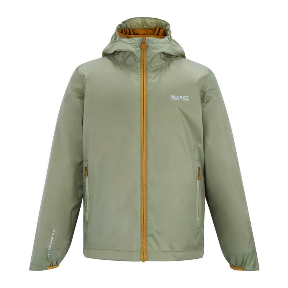 Regatta Childrens/Kids Lever Waterproof Shell Jacket / Light Sage